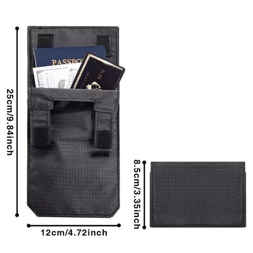 Anti Theft RFID Travel Money Belt Bag Wallet Credit Card ID Cash Passport