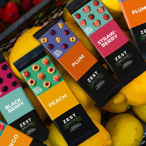 Fruit Leather by , Healthy Vegan Fruit Snacks, 5 Fruits, 50Pk