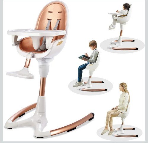 Hotmom Modern High Chair: Adjustable Recline, Stylish and Versatile New
