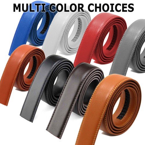 Genuine Leather Mens Ratchet Belt Belts For Men Adjustable Automatic Buckle S1