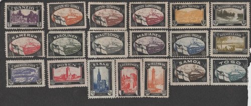 Group of 9 German Advertising Stamps - Personal Care Products
