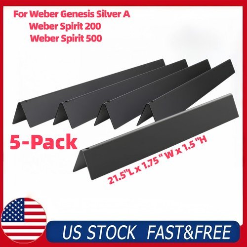 21.5" Flavorizer Bars for Weber Genesis Silver A Spirit 200 Side Control 5-Pack