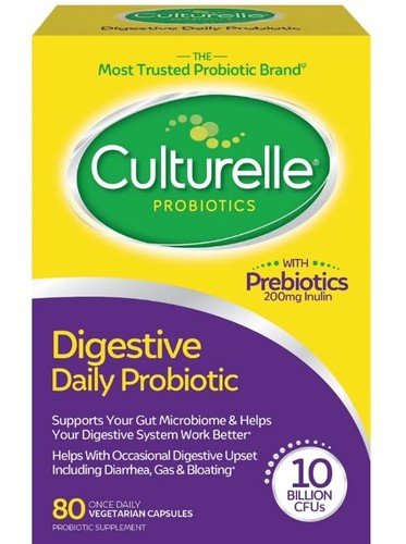Culturelle Digestive Health Daily Probiotic 80 Capsules Exp. 7/27