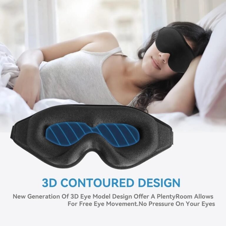 3D Sleep Mask For Men & Women Eye Mask For Sleeping Blindfold Travel Accessories