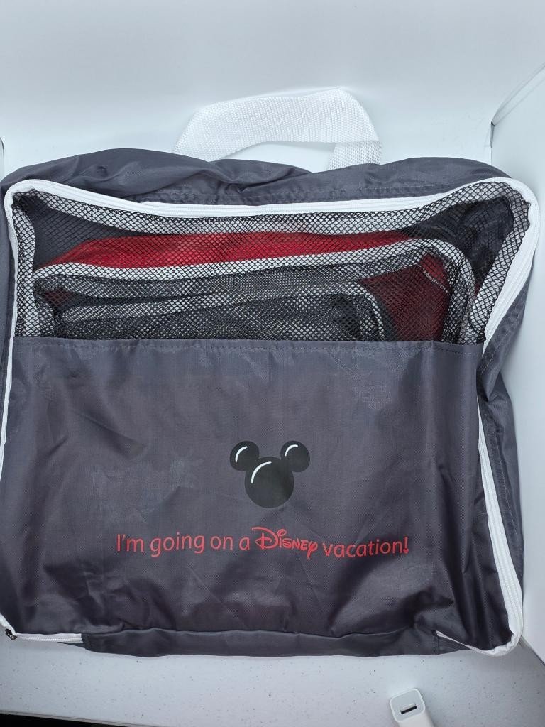 Disney Mickey Mouse Packing Cubes Set of 4 Travel Luggage Organizers Mesh Bags