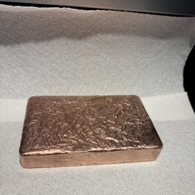 999 Copper Bar/Ingot Hand Poured