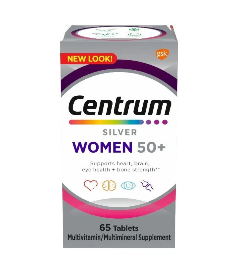 Centrum Silver Multivitamins for Women over 50, Multimineral Supplement with Vit