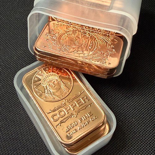 🔥 20 oz Copper Bars .999 Fine Statue of Liberty Bullion Lot 20 Bars NO RESERVE