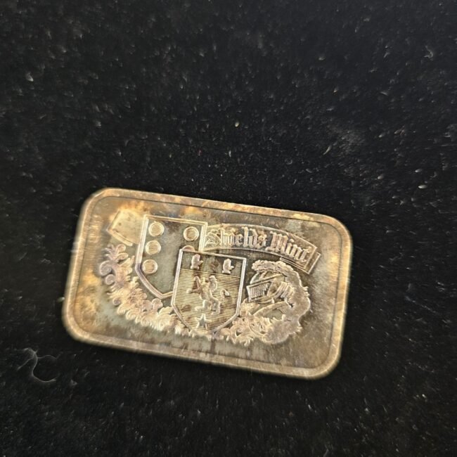 Shields Mint 1 Ounce .999 Silver Art Bar Rare FREE SHIPPING INCLUDED