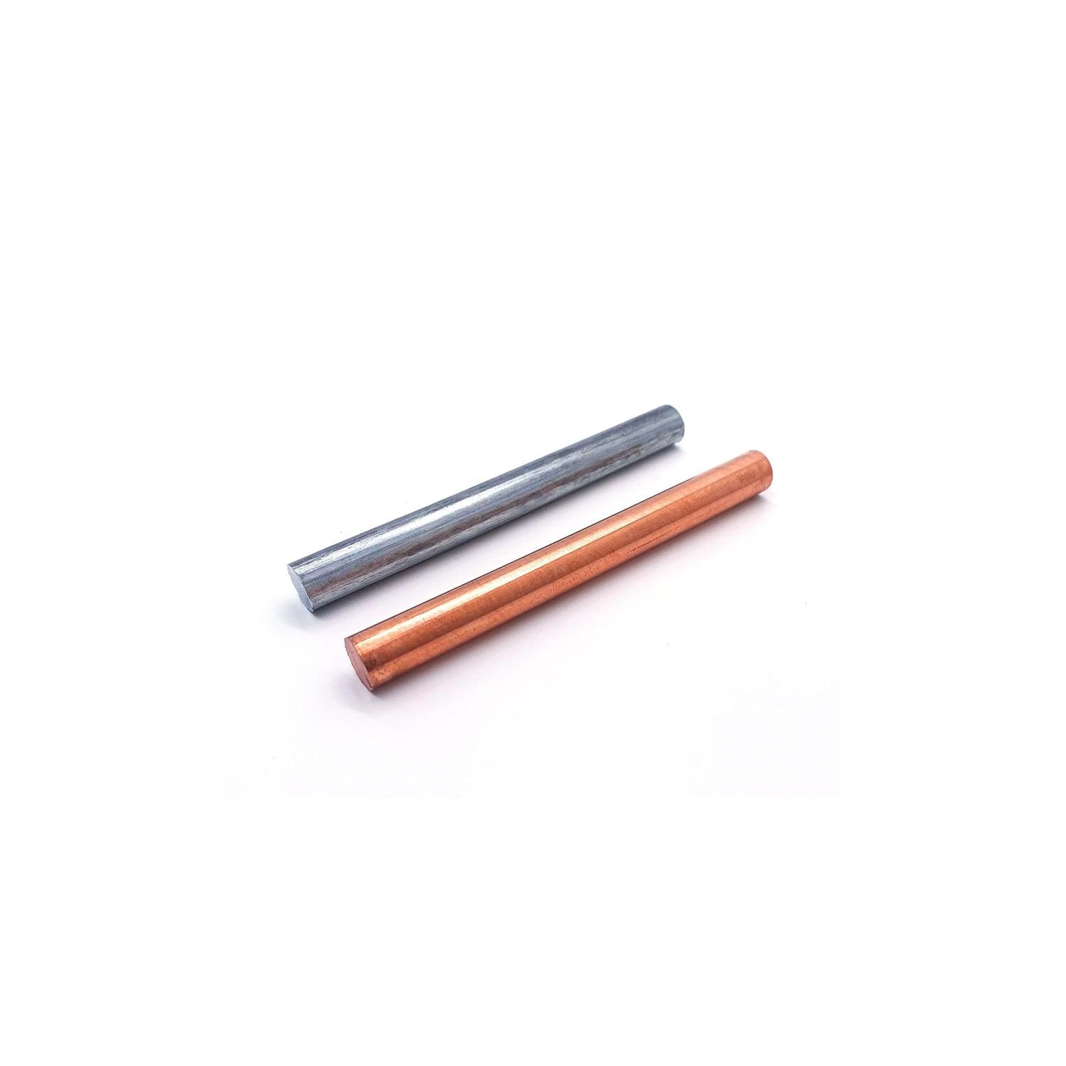 Pure Copper Zinc Rods Diameter 10Mm Length 100Mm Solid Copper Zinc Bar Bare