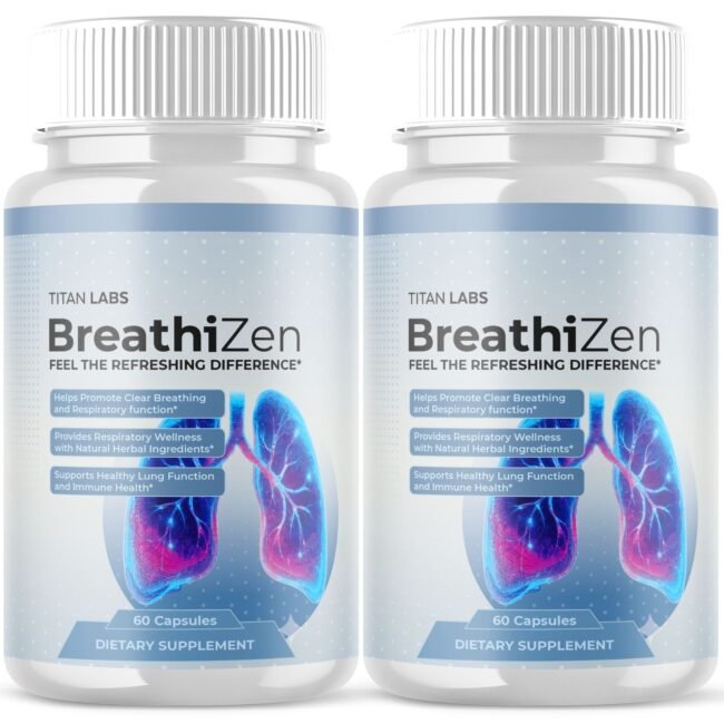 (2 Pack) BreathiZen Pills Advanced lungs Health Support Breathi Zen 120 Capsules