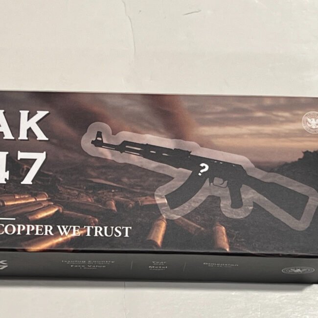 In Copper We Trust AK 47 15 gram Copper, gold gilding, silver gilding and black
