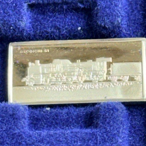 Franklin Mint International Locomotive Sterling Silver Ingot Train Degoichi 1936