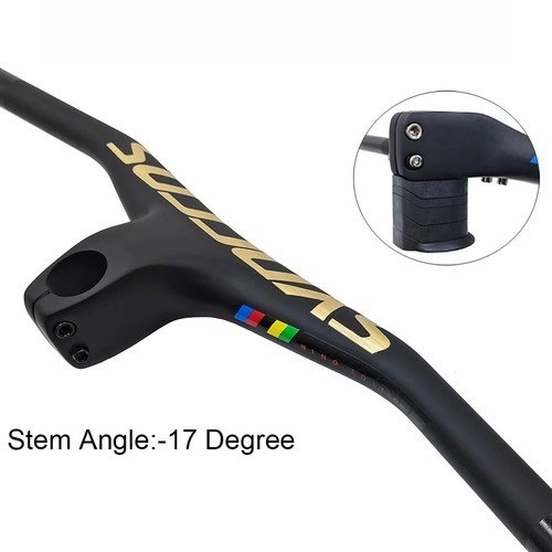 MTB Mountain Bike Carbon Integrated Cockpit Handlebar 28.6mm -17 Degree