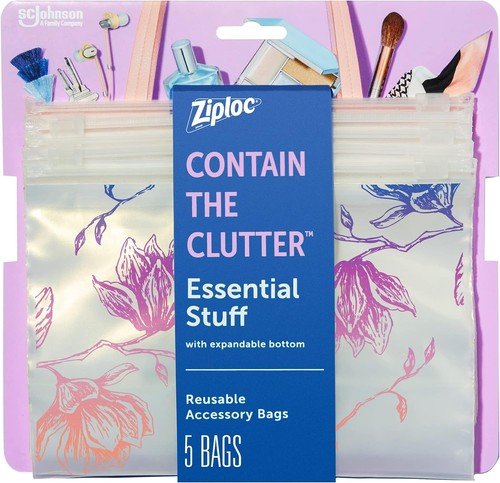 Reusable Travel Makeup and Accessory Bag, Great for School or Work, Charm