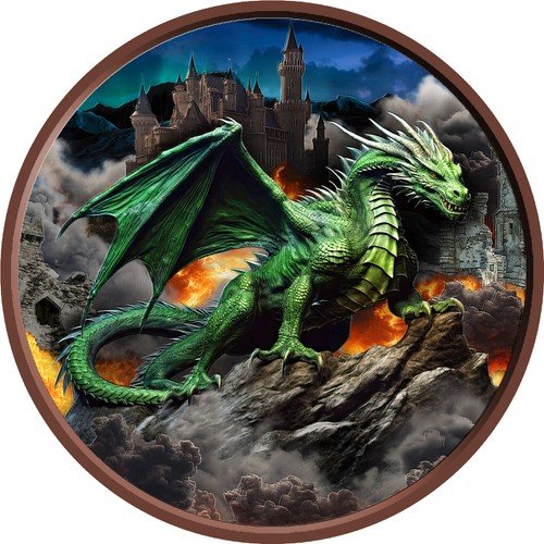 2026 Cameroon Green Emerald Dragon 1 Kilo Copper