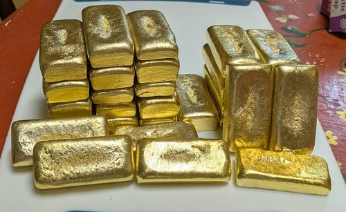 "Nordic Gold"  One 8 Oz Ingot/Alloy For Casting, Machining Jewelry Making, etc.