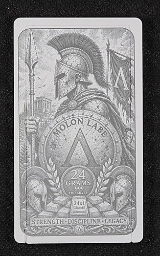 Valcambi Silver Wallet Silver 1 Gram Bars 3D Printed & Laser Engraved. Holds 24