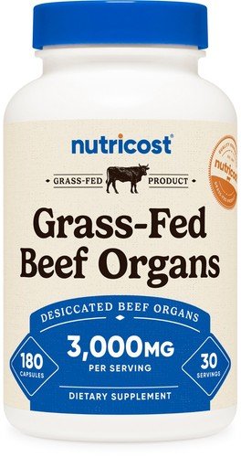 Ancestral Supplements Grass Fed Beef Liver 3000mg 180Caps New Zeland NonGMO