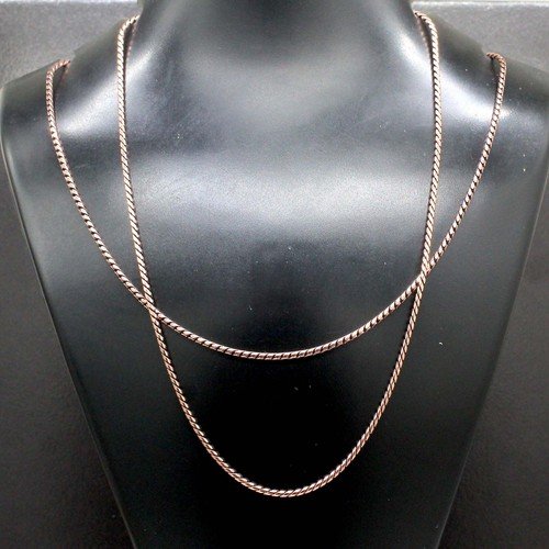 Copper Chain Necklace With Lobster Clasp, Top Quality Handcrafted Necklace