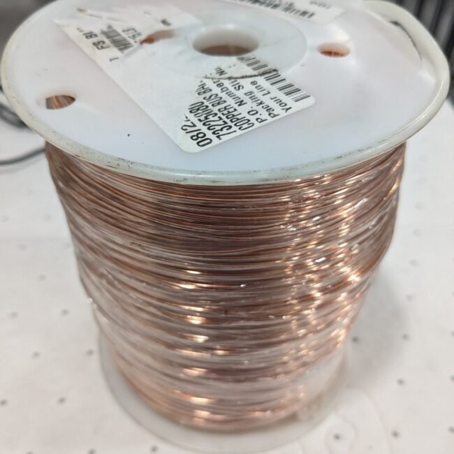 Copper Bus Bar Wire 18 Gage, 0.0403" Diameter x 2,985' L, 15 LBS UAXV18
