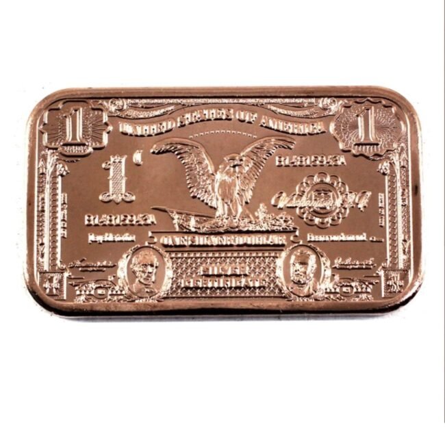 Black Eagle Bar 1oz. .999 Fine Copper