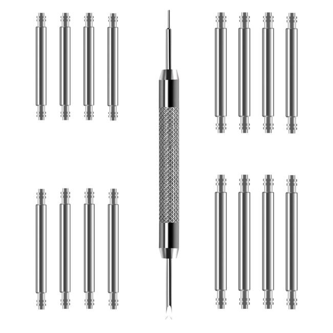Watch Band Pins Tool Kit, 20Mm Heavy Duty Watch Spring Bars With Spring