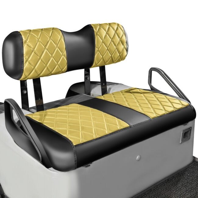 NOKINS Golf Cart Diamond Seat Covers Kit, Fits EZGO TXT 1994-2013/EZGO RXV Front