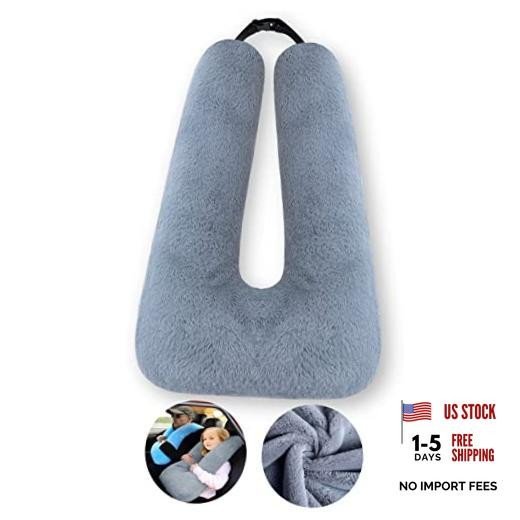 Travel Pillow Car Pillow Kid Car Sleeping | The Sleeping Aid for A-dark Gray