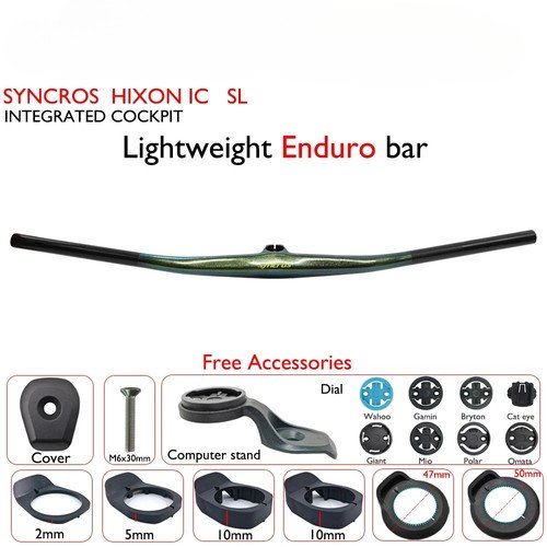 Carbon Fiber Mountain Bike Handlebar One-piece Bicycle Handlebar XC 28.6mm