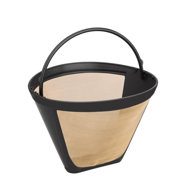 Gold Coffee filter - Permanent Reusable #4 Cone Shape metal