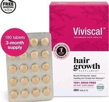 Viviscal Hair Growth Supplement for Women 180 Tablets - 3 Month Supply free ship