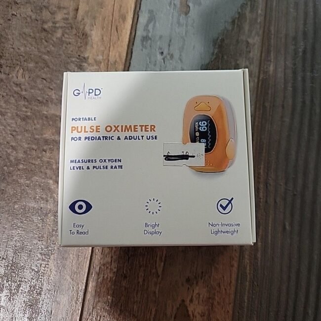 GPD Health Pediatric and Adult Pulse Oximeter Measures Oxygen Levels And Pulse
