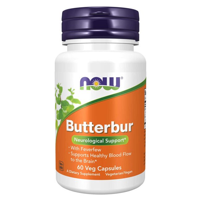 NOW FOODS Butterbur 60 Veg Capsules