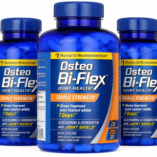 5 Pack Osteo Bi-Flex Triple Strength Dietary Supplement 200 Tablets - Exp 2028
