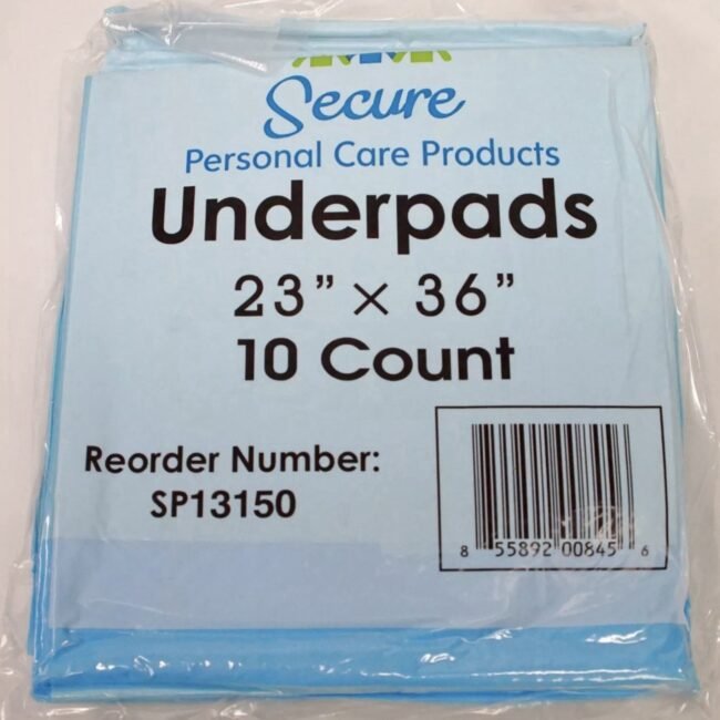 Secure Personal Care Products SP13150, TotalDry™ Underpad, 10 Count