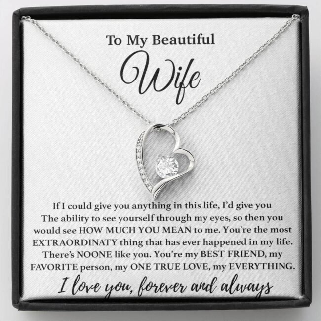 To My Wife Necklace, Gift From Husband, Anniversary Jewelry Gifts Wife