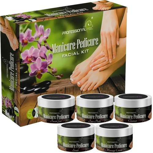 Professional Beauty Feel Manicure Pedicure Facial Kit (Set of 5) 250 gm