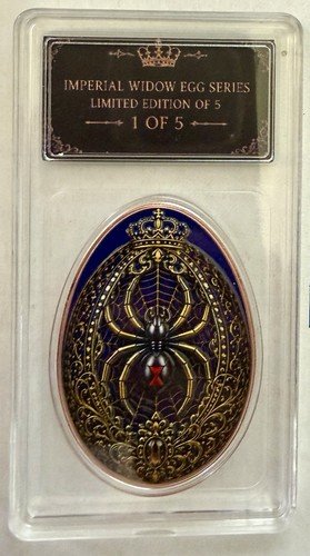 320 Coins Royal Widow 1 oz .999 Copper Imperial Widow Egg Slab 1st of 5 Ltd 2500