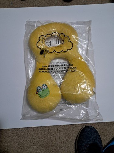 Tiny Tillia Travel Pillow for kids bright yellow