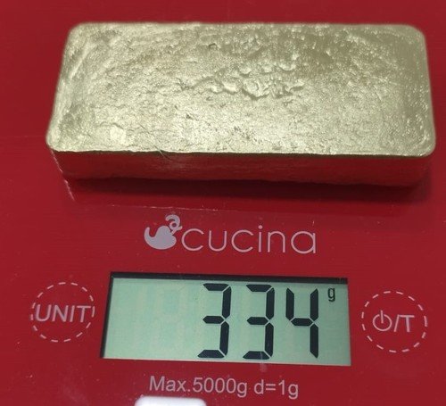 334 Grams Scrap Gold Bar Gold Recovery Melted Different Computer Bullion Pins 🌟