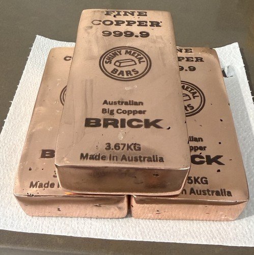 1 Oz 999.9 Bullion Copper Fine Grade Certified Ingot Investor Bar Round