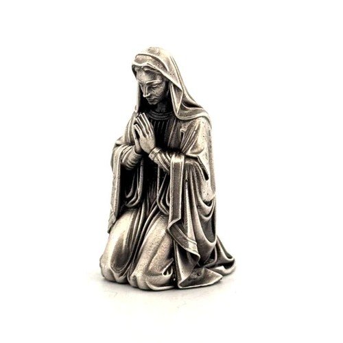 Mary Praying 3 oz 999+ Silver Statue Hand Poured | Gold Spartan