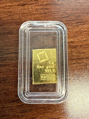 1 Gram Gold CombiBar Valcambi Suisse .9999 Fine Gold Bar (From 20x1 Combibar)