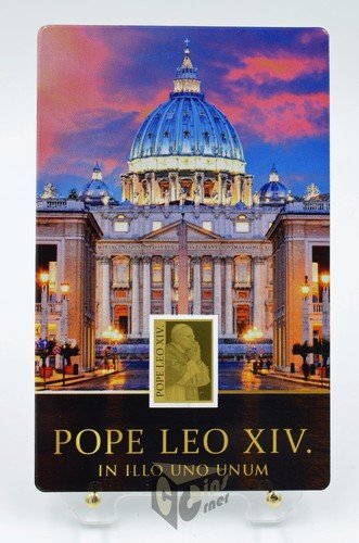 Pope Leo XIV 1/1000 Oz 999 Gold Coin Bar 12 Dollars Liberia