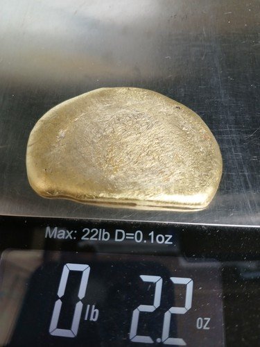 Nordic Gold Hand Poured 2.2 oz Jewelry Art craft Making Treasure Display Ingot