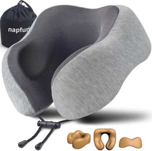 Neck Pillow for Traveling, Upgraded Travel Neck Pillow for Airplane 100% Pure Me