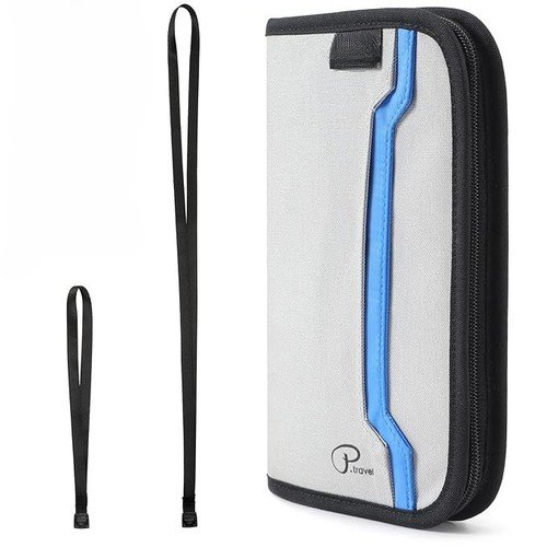 Waterproof Passport Holder, RFID Blocking Wallet, Portable Travel Document Organ