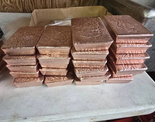 1000 Pounds of Varied Weights .999 Pure Copper Bars 454000 Grams