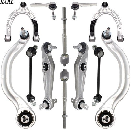 12X Front Control Arm & Sway Bar Link & Tie Rod End Set for 17-21 Tesla Model 3